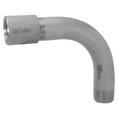 R-226 1.4404 BEND 90¡ 3/4" OUTSIDE/OUTSIDE WITHOUT SOCKET
