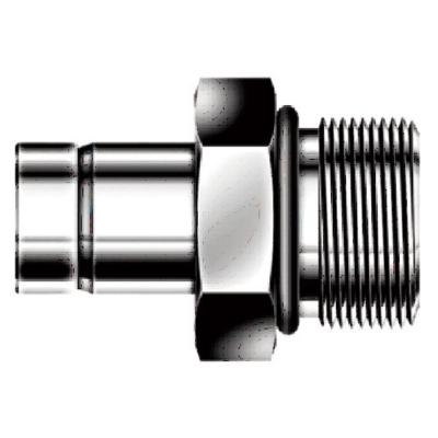 SAE MALE ADAPTER, 1-1/4 IN. TUBE FITTING - 1-5/8-12 SAE STRAIGHT THREAD,  SS316/316L