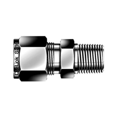 MALE CONNECTOR BRASS - 2 MM OD - 1/8 IN. MALE ISO TAPERED THREAD