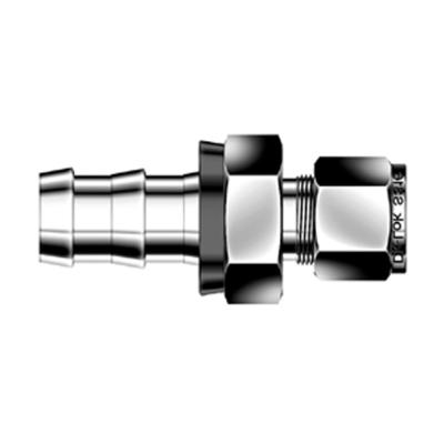 PUSH ON HOSE TUBE FITTING 1/4'' TO 1/4'' SS316/316L