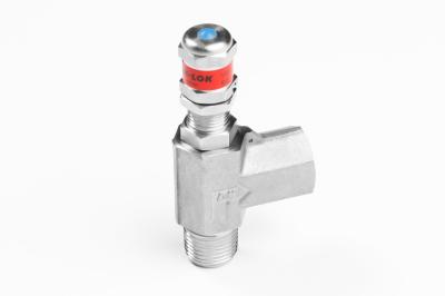 RELIEF VALVE, 12 MM TUBE FITTING, 6000PSIG/ 413BAR, SS316/316L