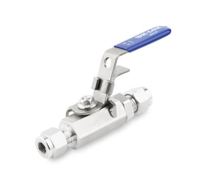 BALL VALVE, 68,9 BAR, 1/4 IN. MALE - 1/4 IN. FEMALE NPT, BUTTERFLY HANDLE, SS316/316L