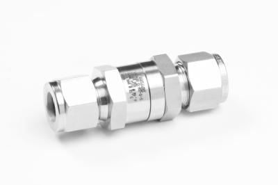 HIGH PRESSURE CHECK VALVE, 344 BAR, 3/4 IN. TUBE FITTING, CRACKING PRESSURE 1 PSIG, SS316/316L