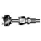 BORED-TROUGH MALE CONNECTOR, 1/2 IN. TUBE FITTING - 3/8 IN. MALE NPT, SS316/316L